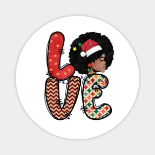 Love Melanin christmas Magnet